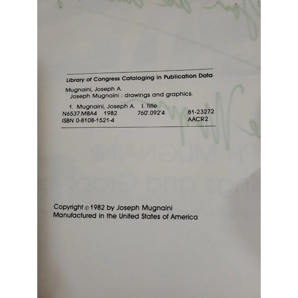 Signed Joseph Mugnaini: Drawings And Graphics, Hardcover 1982 - Picture 7 of 12